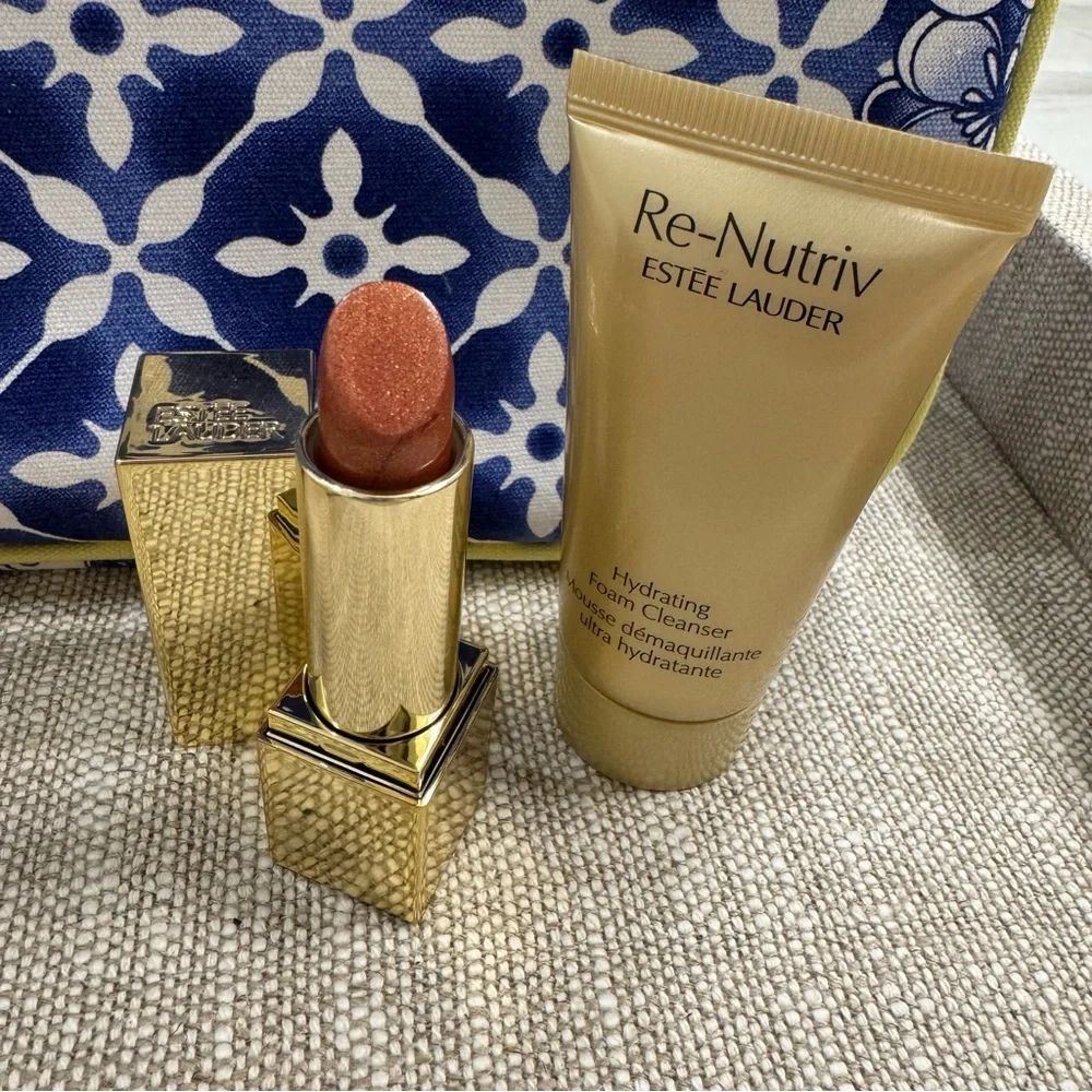 Estee Lauder Re Nutriv 5pc Set (Cleanser, Eye Creme, Limited Edition Lipstick)_5